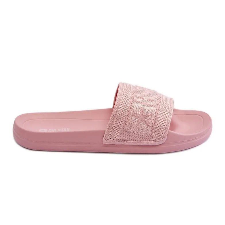 Pantoufles Big Star à la mode pour femmes LL274A157 Rose clair